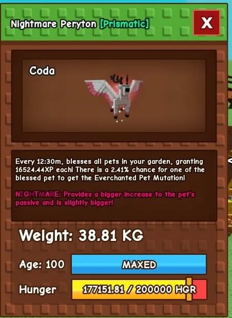 NIGHTMARE PERYTON 38.81KG CHEAP FAST — Account account