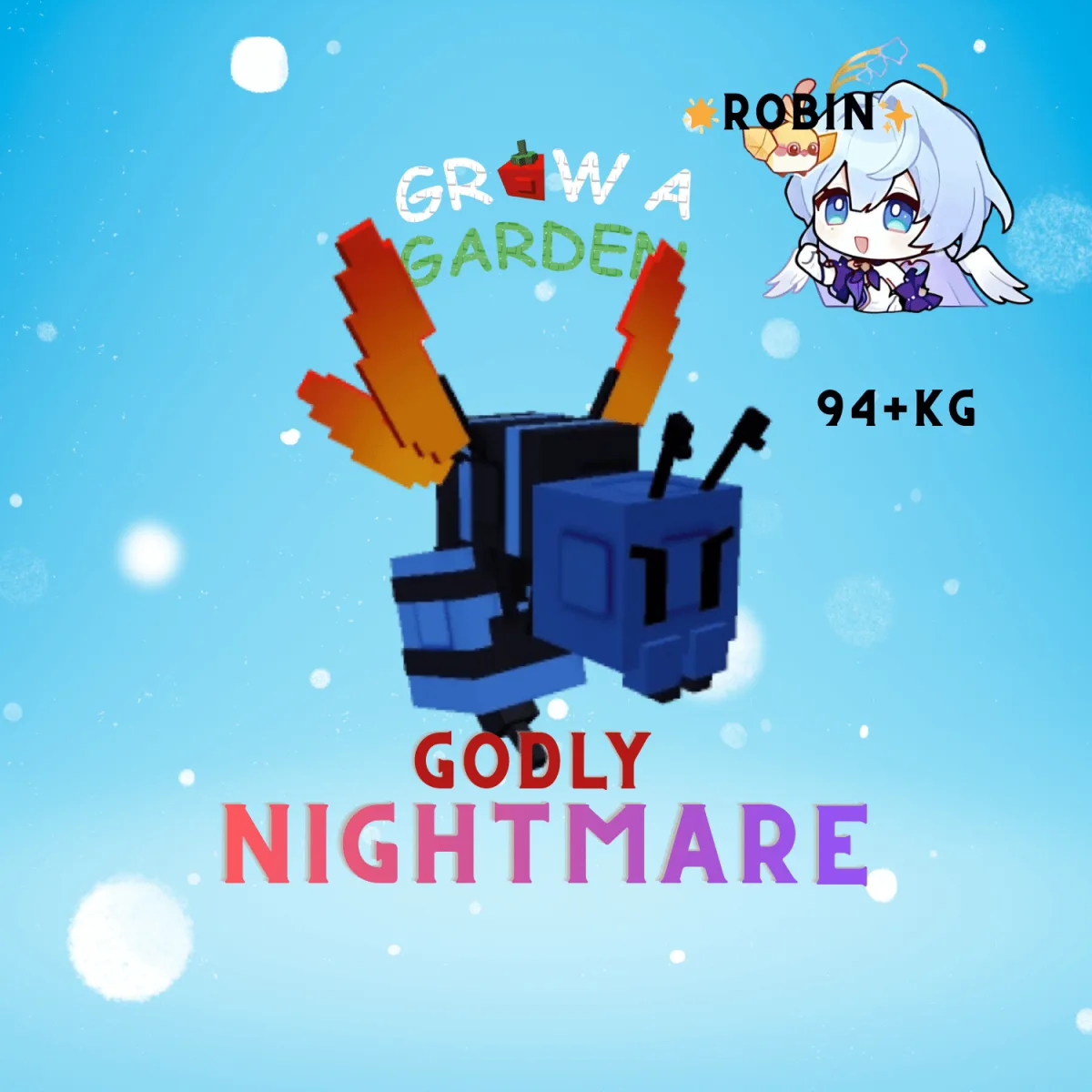Godly Nightmare Tarantula Hawk - 94+ KG - Grow a Garden — Account account