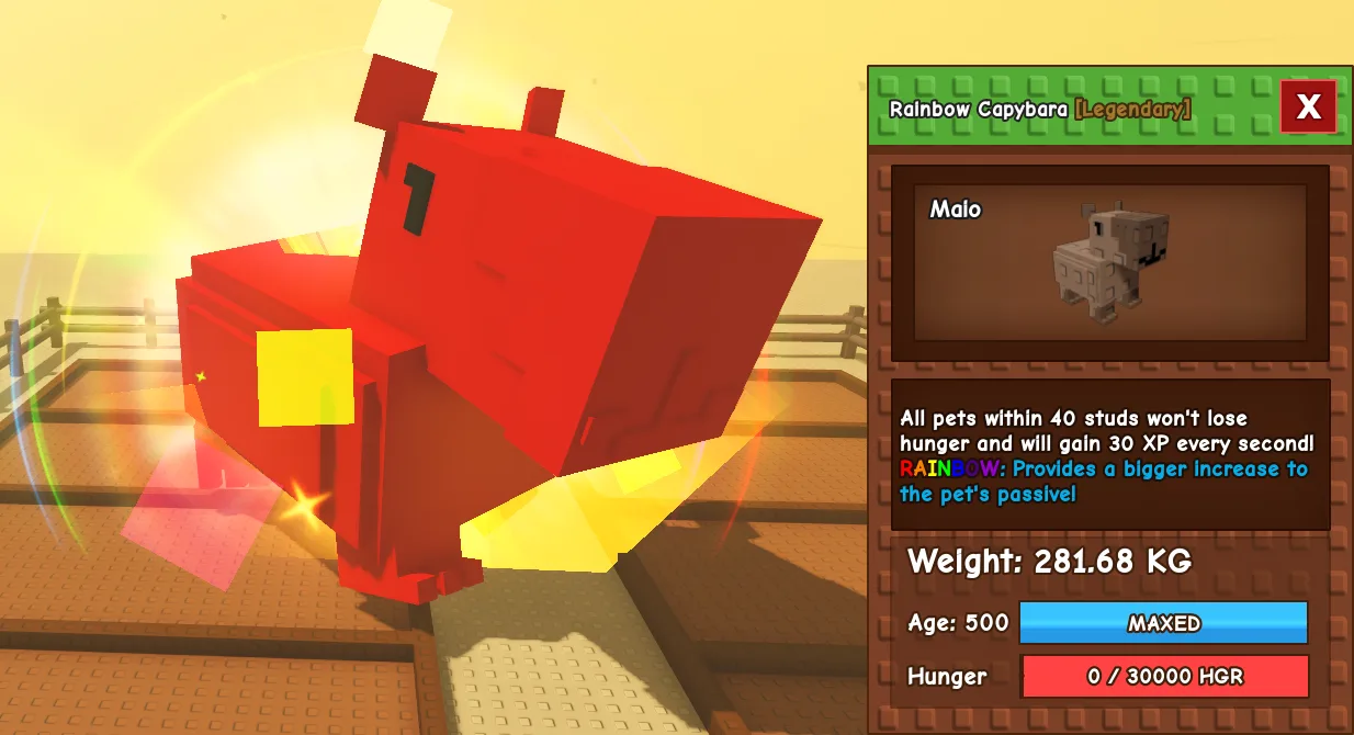 280.92kg+ Rainbow Capybara