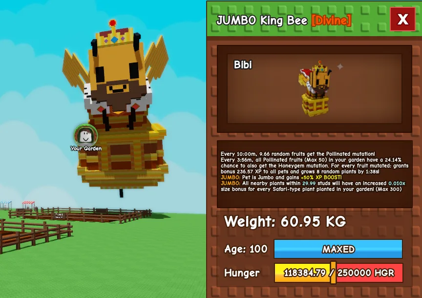 60kg+ JUMBO King Bee — Account account