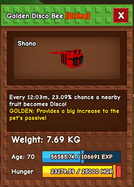 Golden disco bee/Fast delivery