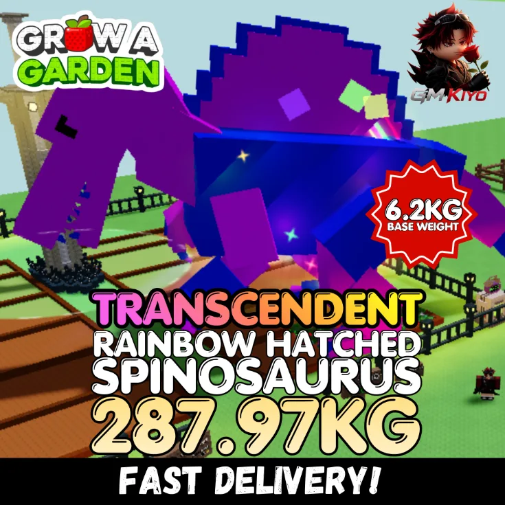 TRANSCENDENT Rainbow Hatched Spinosaurus 287.97KG RBH Spino INSTANT DELIVERY