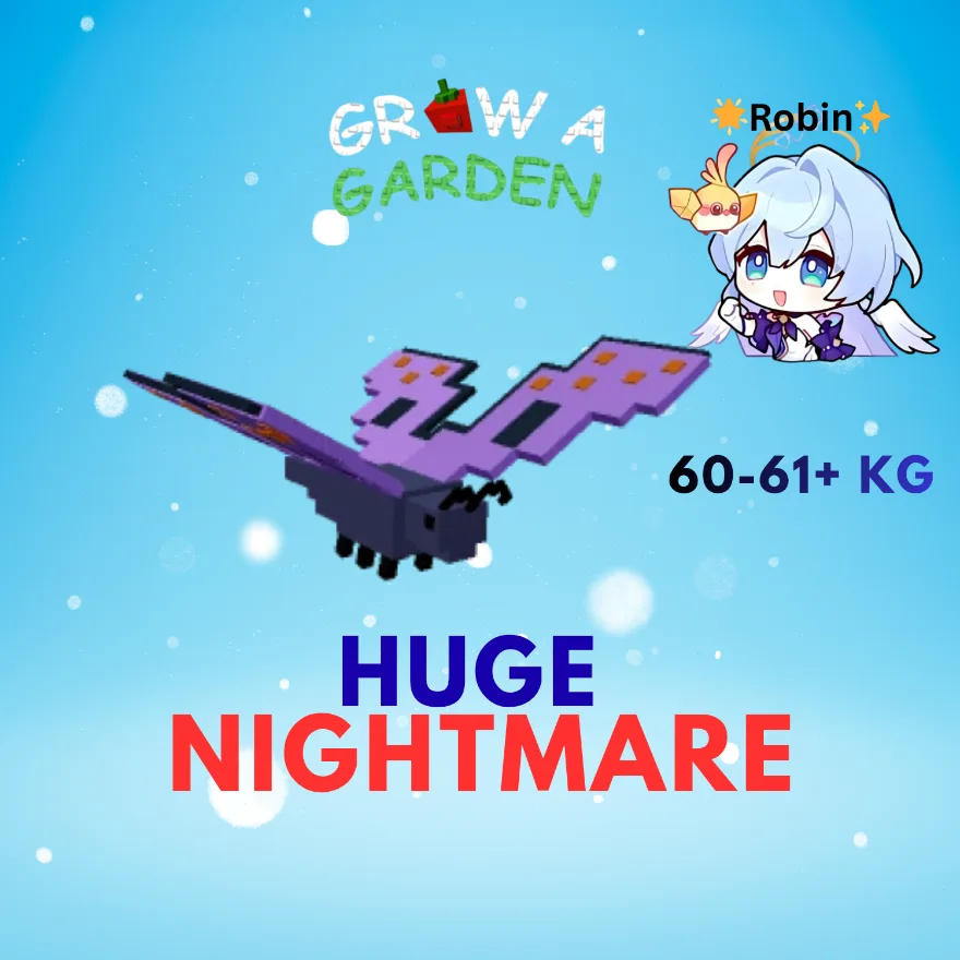 HUGE Nightmare Butterfly - 60-61+KG - Grow a Garden — Account account