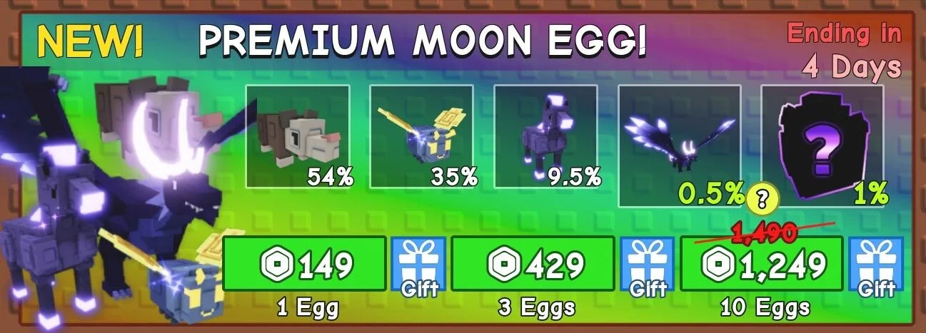 NEW! Premium MOON EGG x200 (24980Robux)