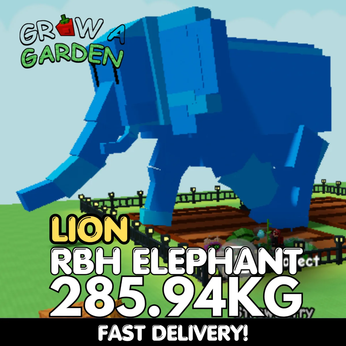 LION Rainbow Hatched Elephant 285.94KG RBH Age 500 INSTANT DELIVERY