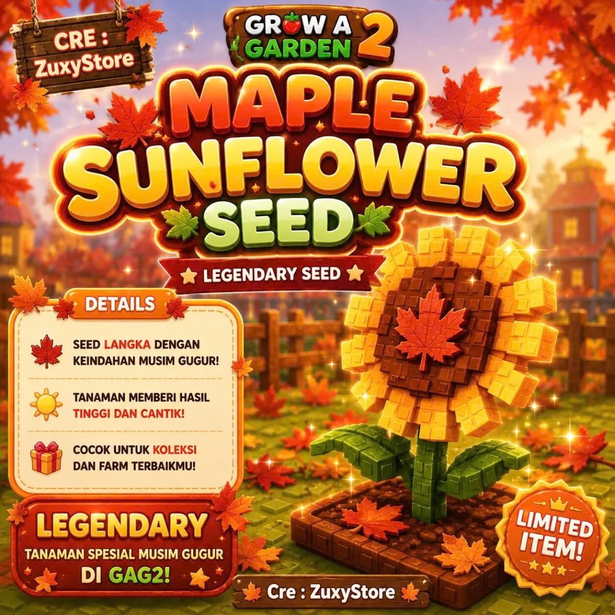 Maple Sunflower Seed (Legendary)