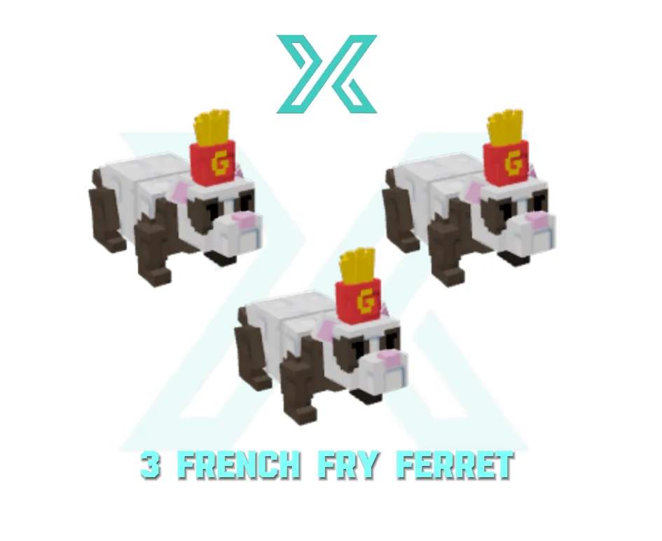 3x French Fry Ferret Grow a Garden