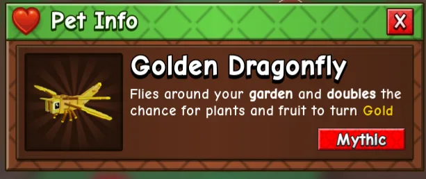 Golden Dragonfly (Mythic) — Account account