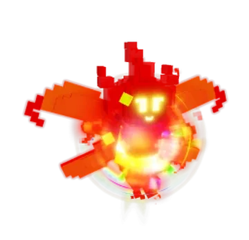 Huge Rainbow Hatched Fire Wisp Weight 60/61 KG Age 100 - Pet Grow A Garden — Account account
