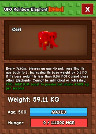 RAINBOW HATCH ELEPHANT MAX CAP MAX PASSIVE MAX LEVEL // RBH ELEP RBH ELE
