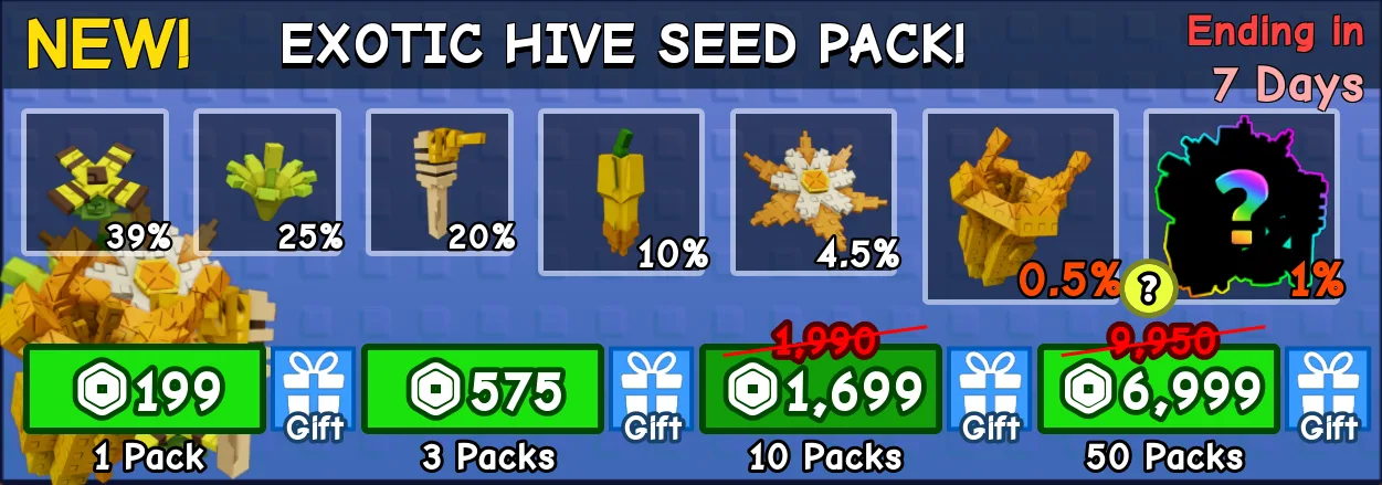 25x Exotic Hive Seed Pack 4371R