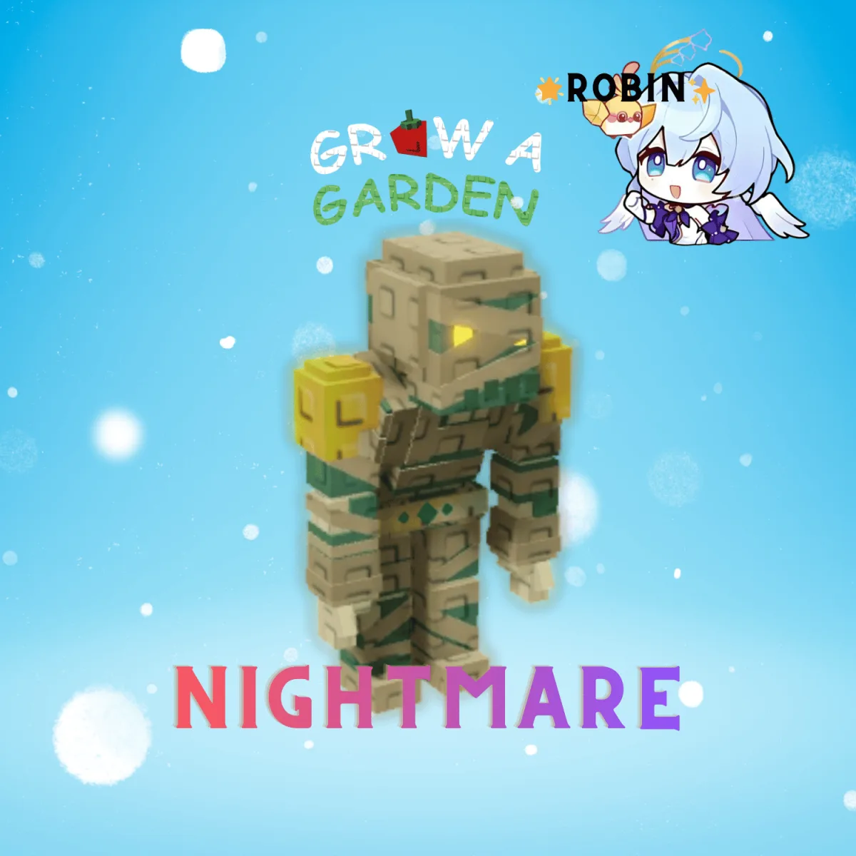 Nightmare Mummy - Passive Max 0.5 - Grow a Garden — Account account