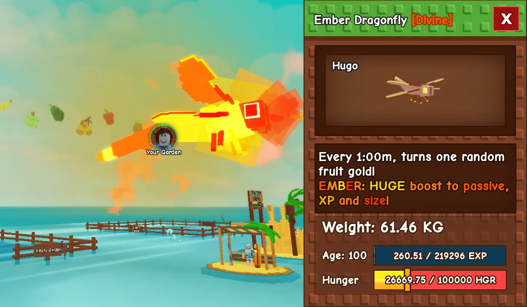 61kg+ Age 100 Ember Dragonfly