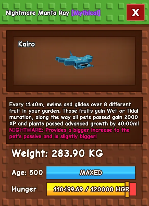 HUGE MANTA RAY NM / VENOM / EVER 280KG+ AGE 500
