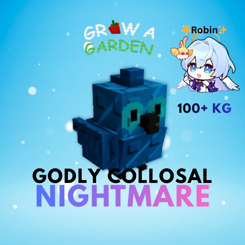 Godly Collosal Nightmare Sapphire Macaw - 100+KG - Grow a Garden — Account account