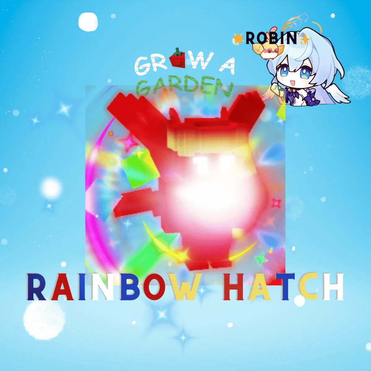 Rainbow Hatch Firework Sprite - New Year - Grow a Garden — Account account