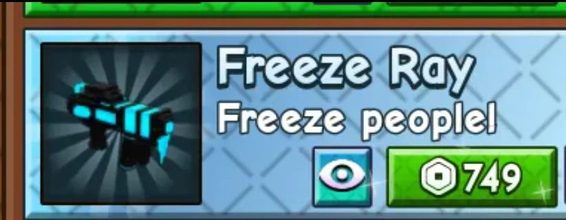 1 Freeze Ray — Account account