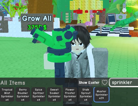 Master sprinkler — Account account