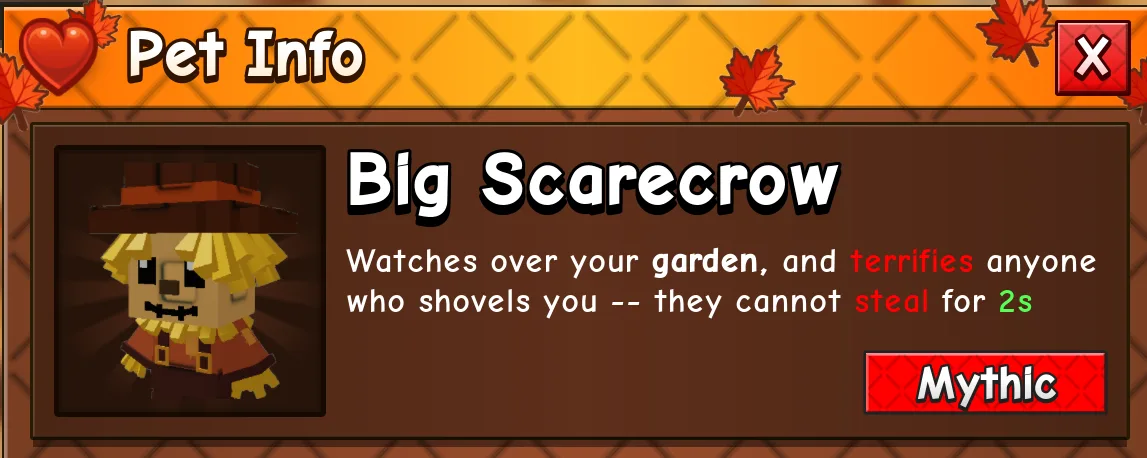 Big Scarecrow / Fall Harvest World (Mythic)