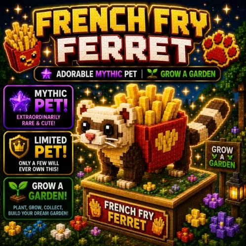 French Fry Ferret Adorable Mythic Pet Grow a Garden — Account account