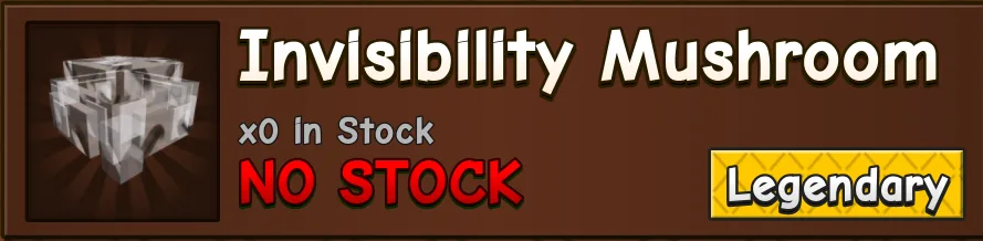 Invisibillity Mushroom Legendary Gear — Account account
