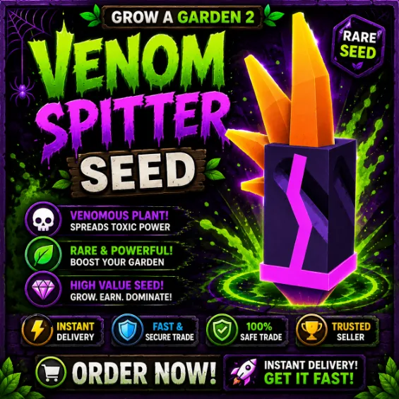 Venom Spitter Seed Instant Delivery Grow A Garden 2 Rare Seed Fast & Secure Trade