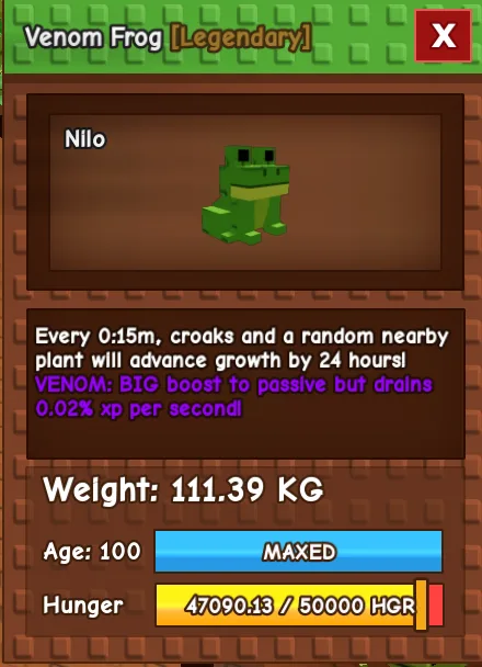 111.39kg GODLY VENOM FROG super handsome