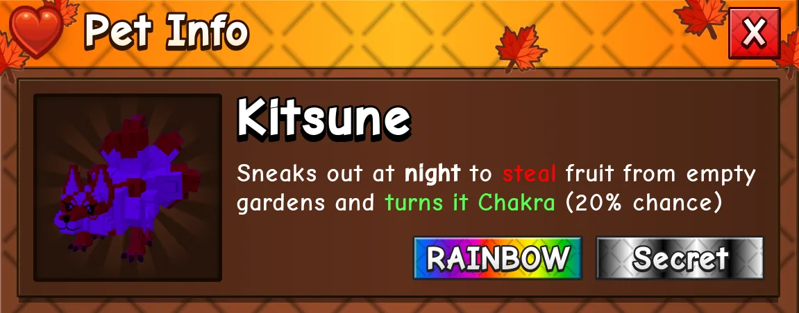 Rainbow Kitsune 1/1