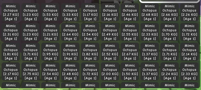 60x Mimic Octopus / 1 Pack (Good Size) — Account account