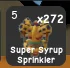 Super syrup sprinkler