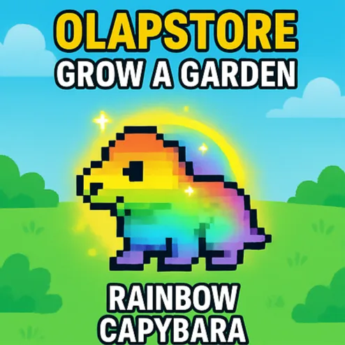 Rainbow Capybara Grow a Garden Pet Rainbow Collectible Instant Delivery