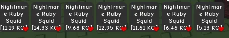 7x Ruby Squid Nightmare — Account account