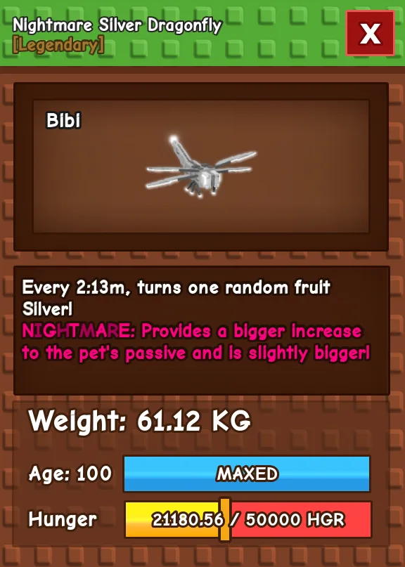 HUGE SILVER DRAGONFLY NM / VENOM / EVER 60KG-61KG — Account account
