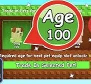 Pet age 100 leveling cheap Grow A Garden