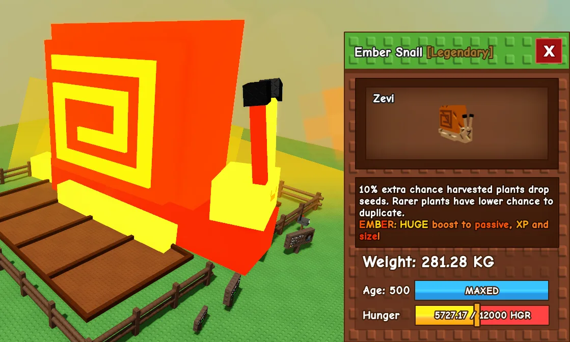280.77kg+ Ember Snail