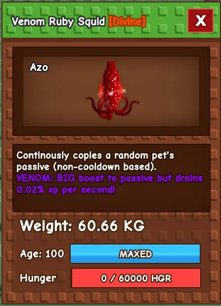 60kg Huge Venom Squid