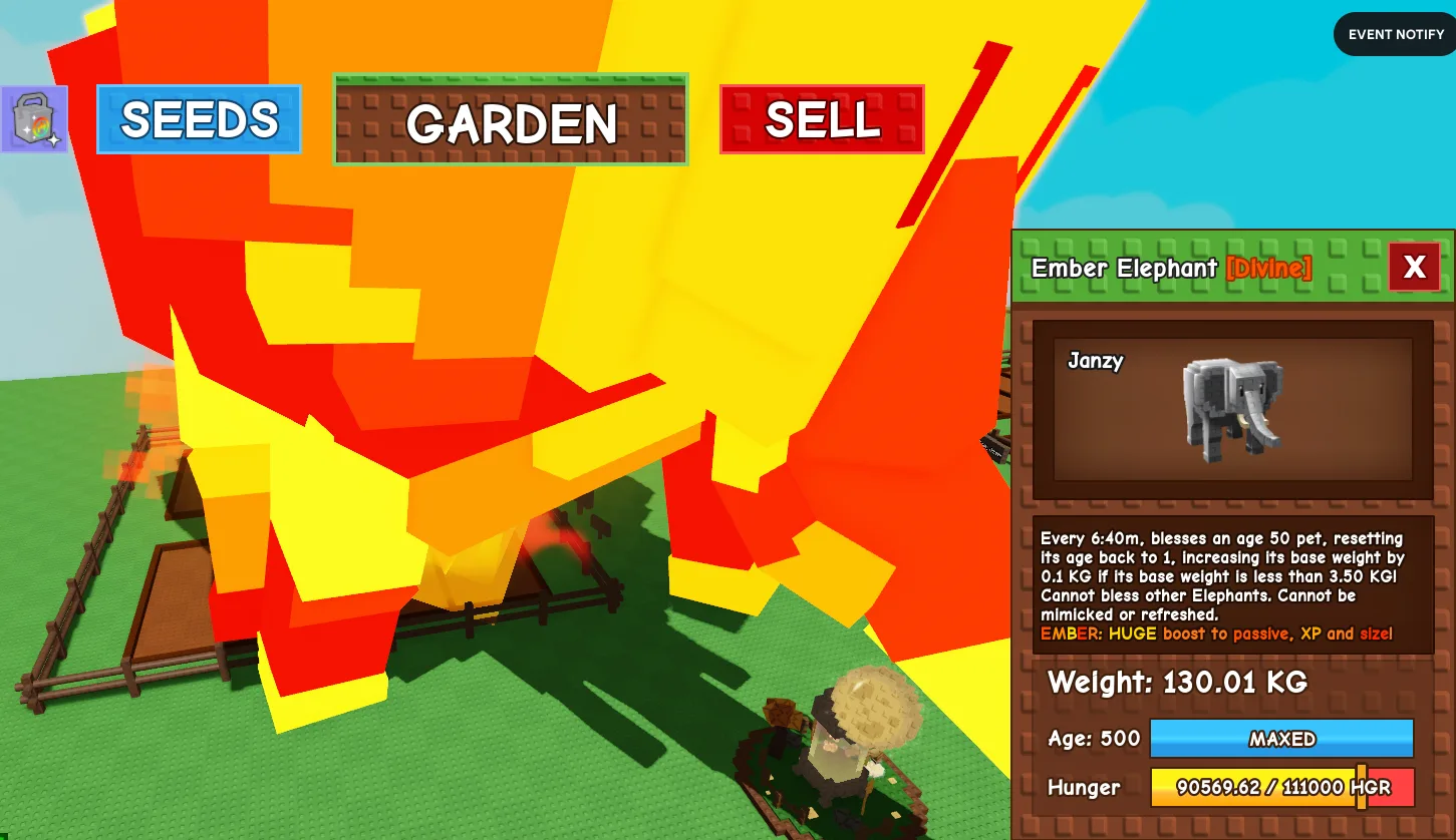 130.01kg Ember Elephant