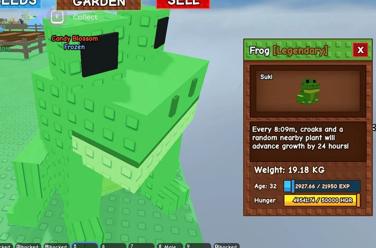 HUGE/GIANT/TITAN FROG AGE 32 KG 20 - GROW A GARDEN ROBLOX - CHEAP AND FAST DELIVERY — Account account