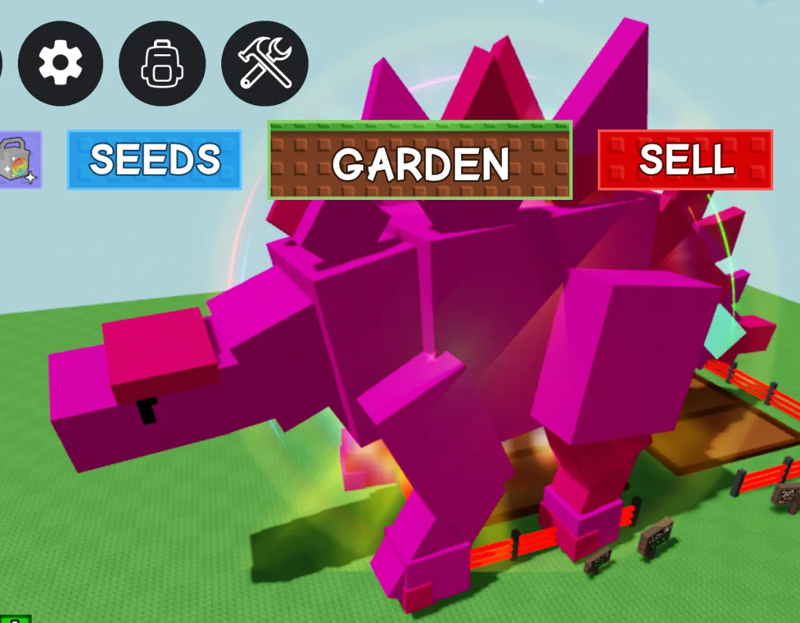 Rainbow Colossal Stegosaurus 520kg Age 500 Duplicate Harvesting Fruit