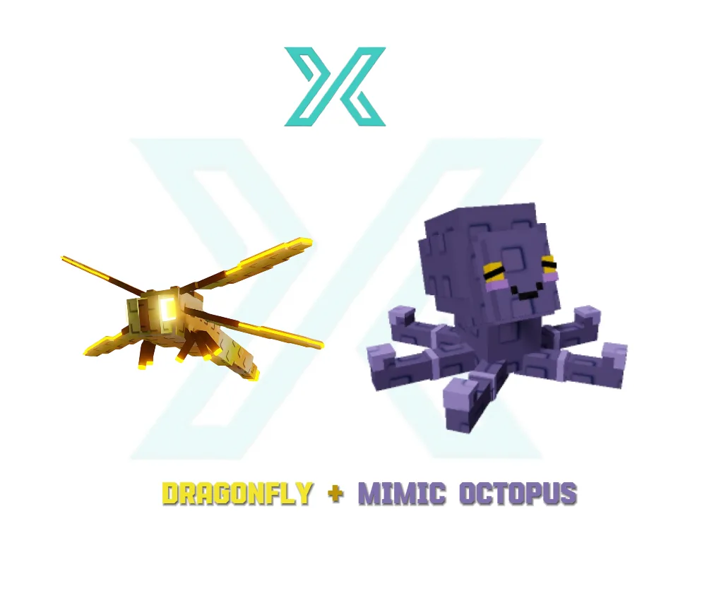 2 Pets Bundle Dragonfly + Mimic Octopus — Account account