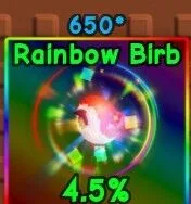 HUGE RAINBOW HATCH BIRB ! 60-61+ KG AGE 100 SUPER BIG!! (Actual Pic) Grow a Garden Fast Delivery! (FOR COLLECTORS)