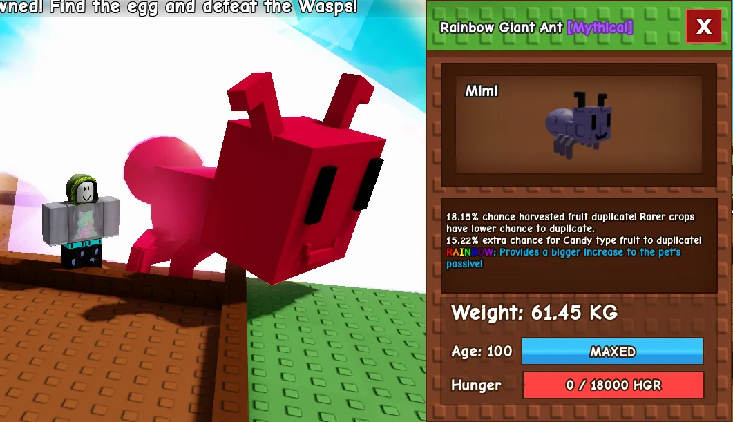 61.45kg Rainbow Giant Ant — Account account