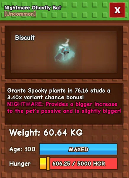 GHOSTLY BAT 60KG — Account account