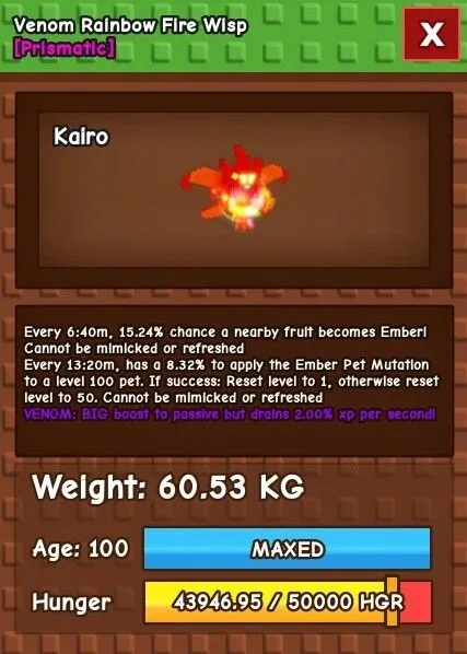 RBH Fire Wisp