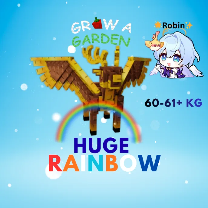 HUGE Rainbow Gilded Choc Peryton - 60-61+KG - Grow a Garden - Super Handsome — Account account