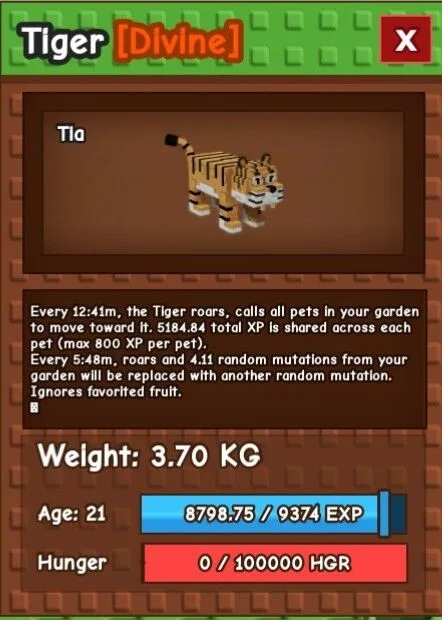 TIGER...! — Account account
