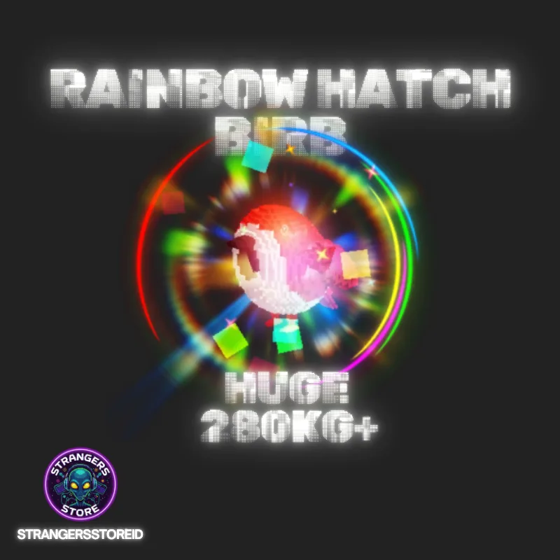 280kg+ Rainbow Hatched Birb Huge Grow a Garden