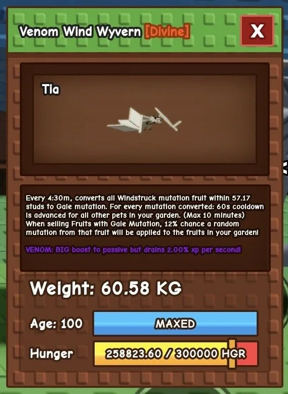 HUGE Venom WIND WYVERN 60+ kg On-Hand Stock