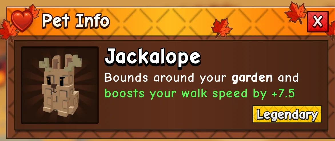 Jackalope / Fall Harvest World (Legendary)