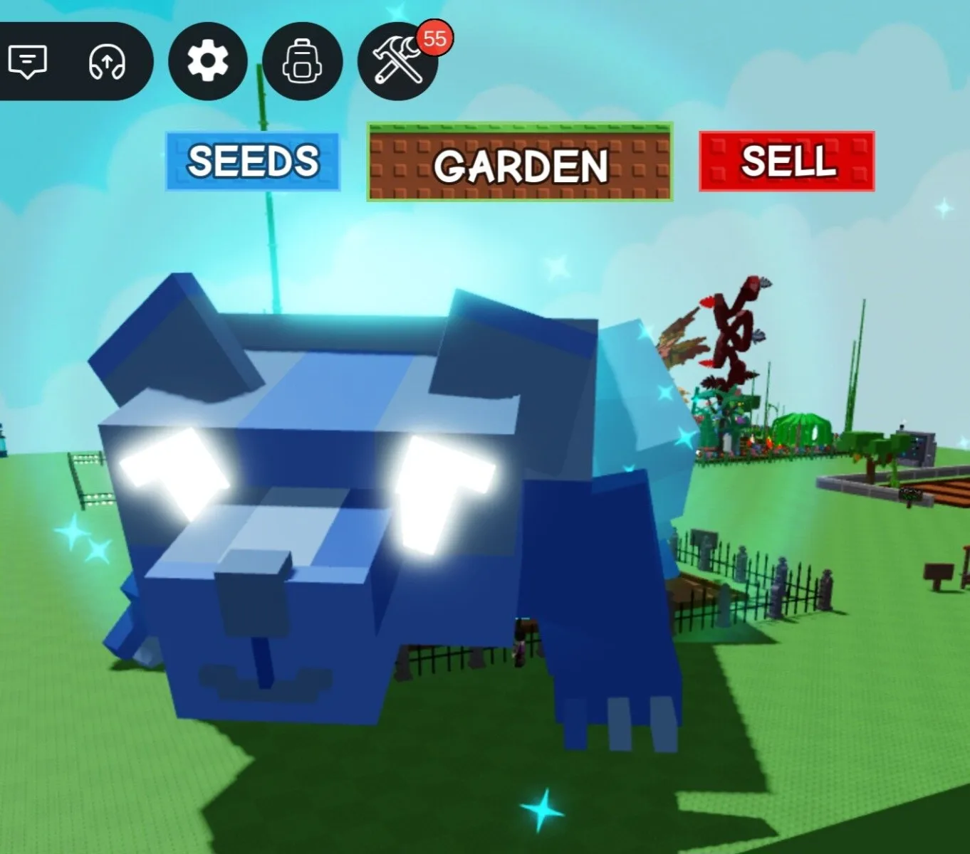 Giant Golem GODLY Badger - 104+ KG - Max Age 100 - New Legendary Super Rare Cool Mutation - GiantGolem - Grow a Garden — Account account